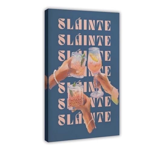 Poster sur toile Irish Cheers 50x75 cm - Décoration murale chambre et cadeau