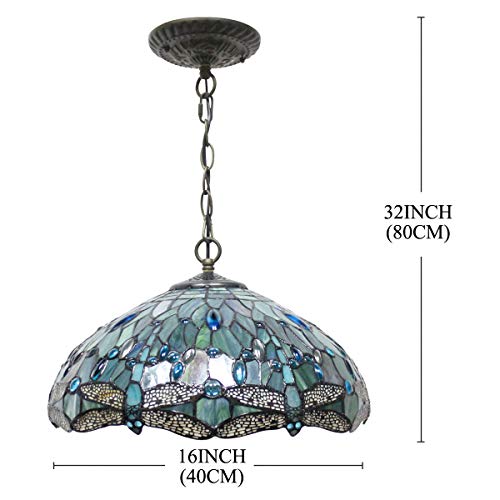 Image of WERFACTORY Tiffany Lamp Series Stained Glass Style Lampshade Decorative Living Room Bedroom