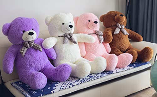YunNasi Riesen TeddyBär XXL Teddy Bär Großer Kuscheltier Stofftier Plüschbär mit süßer Schleife 120cm