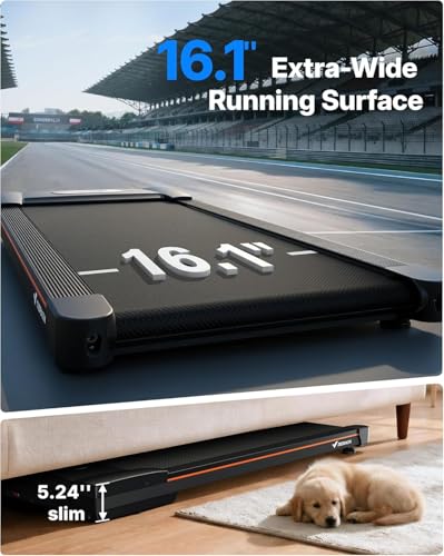 Image of MERACH Walking Pad Treadmill with 10% Auto Incline, 350LBS Capacity Under Desk Walking Pad, 3.0 HP Strong Office Treadmill Walking Pad with BT Speaker & Remote Control & APP W50 Lite