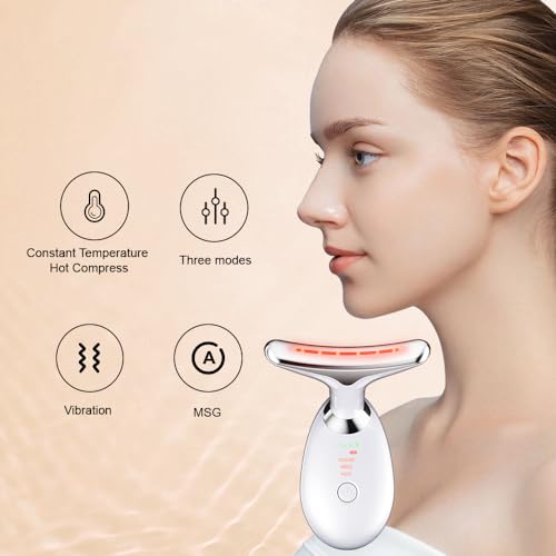 Neck-Face-Massager-Skin-Care-Facial-Massage-Device-3-Colour-Modes-Face-Sculpting-Tool-for-Double-Chin-with-Thermals-Vibration-White