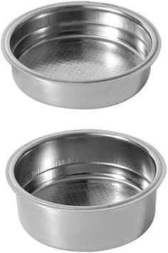2 Pieces, 51mm, Stainless Steel Coffee Machine, Pressurized Filter Basket, Powder Basket, Coffee Bottomless, Porta Filter