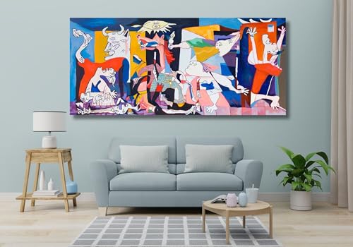 Tableau Guernica de Picasso grande toile affiche et reproduction classique de décoration murale