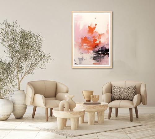 Scholar Tree Natural A2 (42x59.4cm) Wooden Picture Frames, Wall Mountable, A2 with Mount for A3 Frame