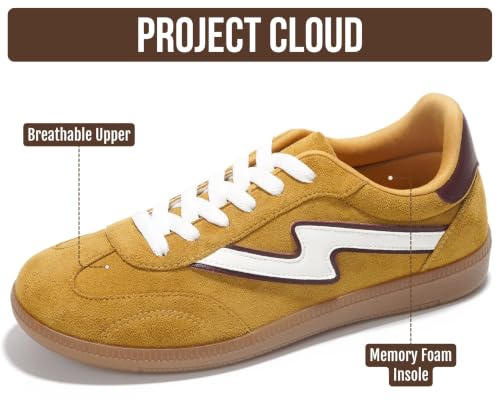Image of Project Cloud Non-Slip Fashion Sneakers for Women, Lace-Up Shoes | Memory Foam Insole Trendy Womens Footwear - Comfortable Casual Womens Sneakers - Stylish Shoes Women Breathable Footwear