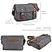 Canvas Messenger Bag, Vintage Crossbody Shoulder Bag,Heavy Waterproof Military Satchel for Men