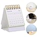 STOBOK Lunar Calendar Mini Desk Calendar Creative Standing Desk Accessory for Office Stylish Year Snake Planner Compact Design for Daily Planning and Organization
