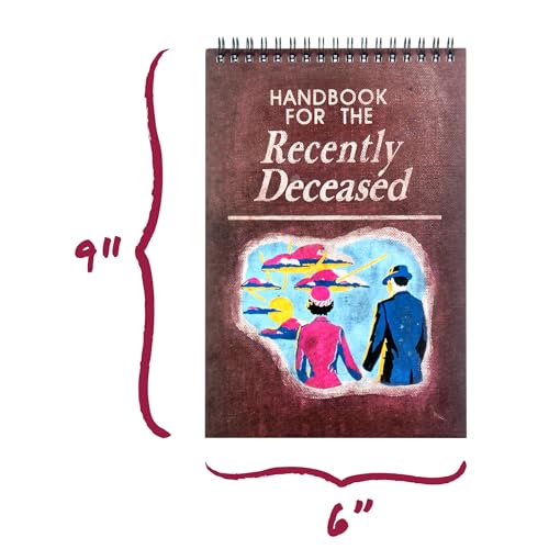 CON*QUEST Beetlejuice, manual para o falecido recentemente, bloco de notas Top-Spiral Steno, 15 cm x
