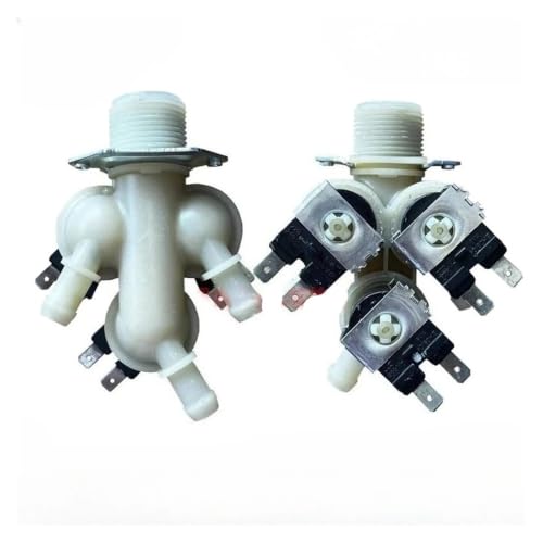 Válvula solenoide de entrada de agua de 3 vías repuesto para lavadora XHQG80MJ201W 3