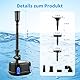 YAOBLUESEA Springbrunnenpumpe Fontäne Gartenpumpe Teichpumpe für Bachläufe, Wasserfälle, Spring-brunnen 20 Watt 1000L/H CHP-1000