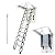 TECHTONGDA Attic Ladder Attic Extension Loft Attic Ceiling Folding Stairs Retractable Attic Folding Ladder with 28 x 39 Inch Opening Size and 10.5 feet Height for Ceiling