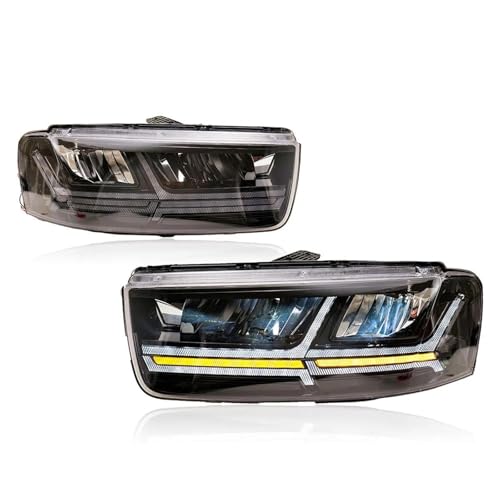 YSQOJF Faros Delanteros Luces de coche para Chevy para Captiva para Faro 2012-2018 faros LED para cabeza DRL accesorios de señal de giro para coche cubierta lente lámpara