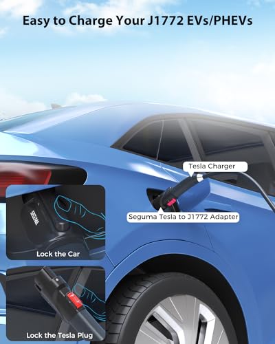 Image of NACS to J1772 Adapter, Max 80Amp 250V J1772 EV Charging Adapter to Tesla Charger, Compatible with Tesla High Power Wall Connector, Home Mobile Chargers, Destination Charger, Suits for SAE J1772 EVs