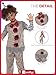 Smiffys Clown Boy Costume Disfraz de payaso vintage, color gris y rojo,...