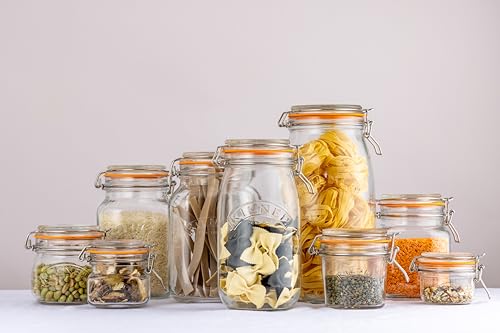 Kilner Pote de clipe redondo, 2 litros, multicolorido