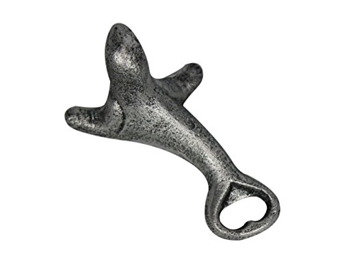 Hampton Nautical Rustic Silver Cast Iron Seal Sea Decor Bottle Opener 6" - Vintage Cast Iron Decor #TOP4