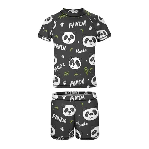 Cute Panda BearChildren's Swimsuits Boys Two Piece Suit10-12Y（150cm）4