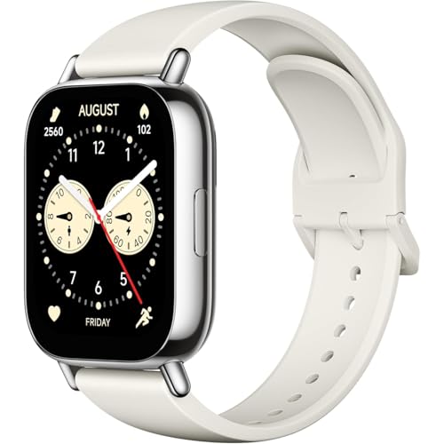 Xiaomi Redmi Watch 5 Lite |Reloj Inteligente Cuadrado con Llamadas Bluetooth | Smartwatch con Pantalla AMOLED de 1,96" | Resistente al Agua |18 días de Autonomía |150 Modos Deportivos | Color Silver