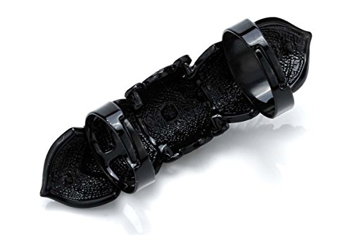 Yacq Women's Full Finger Jointed Long Adjustable Ring - Fit Finger Size 7 To 10 - Knuckle Armor Ring - 2.5 Inch - Halloween Party Costume Accessories Jewelry Gifts #TOP2