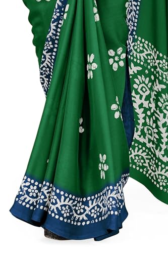 Image of MIRCHI FASHION Saree for Woman Chiffon Batik Printed | Lightweight Daily Wear Women's Office Sari with Blouse Piece (Available in 40 Colours)