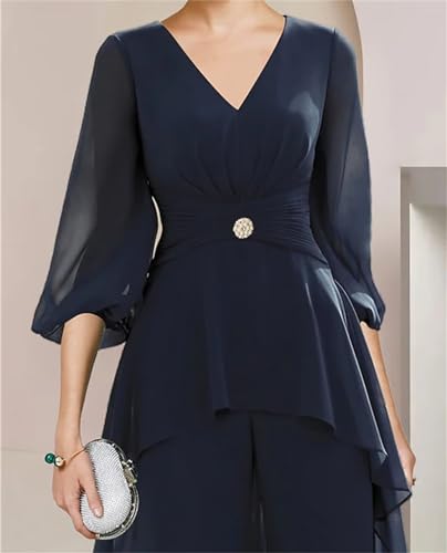 2 Pieces Mother of The Bride Pant Suits for Wedding Plus Size Mother of Groom Pant Suit Formal Outfits4