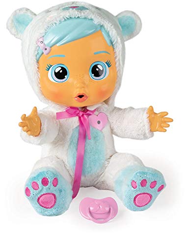 41ZsvdBYPlL CRY BABIES Kristal le poupon à soigner | Poupée interactive qui pleure de vraies Larmes avec kit de docteur et pyjama - Poupon idéal pour enfants, à partir de 3 ans