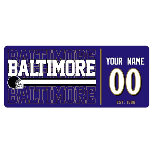 Image of ANTKING Baltimore Mouse Pad Custom Name and Number Desk Pad for Men Women Youth Gifts