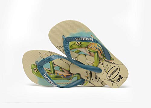 Chinelo Ipê, Havaianas, Criança Unissex, Areia/Azul, 25/26