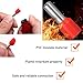 ATMLCOER 200 Pcs Wire Ferrules Kits, 8 AWG Wire Ferrule Connectors Insulated Ferrule Pin Cord End Terminals, Red Black