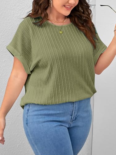 Image of Zilcon Womens Dressy Casual Business Work Tops Half Sleeve Boat Neck Jacquared Top for Women Formal, Casual, Office, Date, Outing, Party Tops