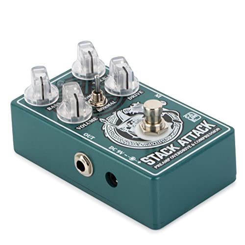 Caline CP-509 Stack Attack Preamp Overdrive & Compressor Pedal True Bypass Aluminum Alloy Casing