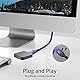 XGMATT USB 3.0 Kabel 1M,5Gbps High Speed Transfer USB Typ A Stecker auf Stecker Kabel,USB 3.0 A auf A Datenkabel geflochten kompatibel mit HDD, Drucker, Kamera, externe Festplatte, DVD, Blau
