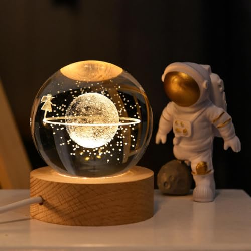 Image of One94Store 3D Acrylic LED Night Light - Warm White & Dream Girl Design with Durable Plastic Base, Decorative Table Lamp for Bedroom, Living Room, Kids Room, Study & Home Decor Gifting