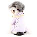 Ranphy Pet Pajamas for Small Dogs Girls Cute Onesie Pjs Warm Knit Soft Clothes Pullover Pyjamas 4 Legs Shirts Doggies Pup Cats Apparel for Cold Weather Purple M