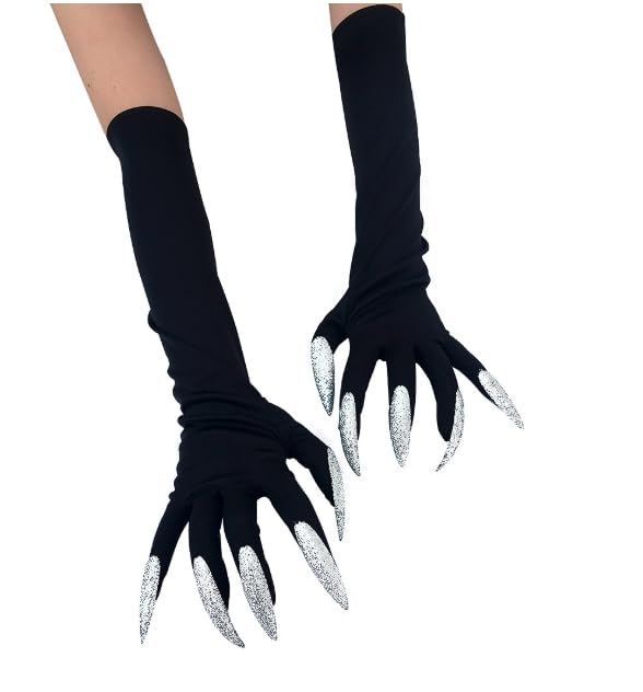 Amazon.co.jp: [ITODA] ハロウィン コスプレ手袋 長い爪付き