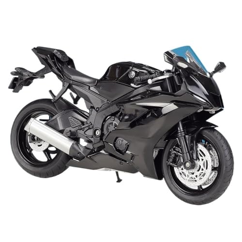 shuicui 1 12 for Yamaha YZF-R6 2020 Alloy Motorcycle Model Simulation Toy 7-inch Men's Office Desk Decoration Collection Graduation Day(Black)