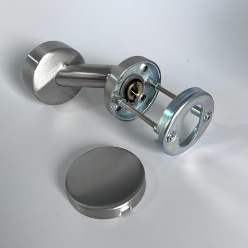 Sempro 1 Gekröpfter Türknauf für Haustüren und Innentüren, Feststehender Türknopf aus V2A Edelstahl