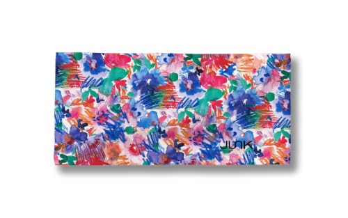 Image of JUNK Brands Big Bang Lite Floral Headband - Moisture-Wicking, Performance Fabric, Non-Slip, Sports Sweatband for Men & Women