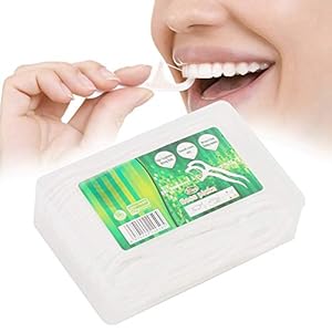 Waxed tandheelkundige floss, effectieve plaque -verwijdering, 50 -stand tandpicks voor verbeterde mondgezondheid, extra breed reinigingsoppervlak, shred -weerstand en spanning, glijbanen soepel