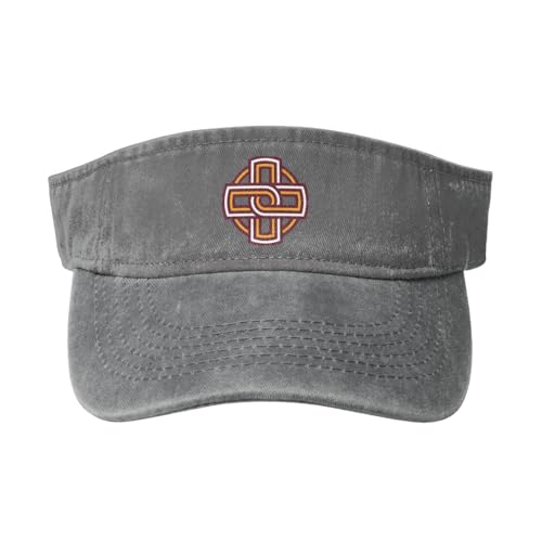 Iona College Washed Cowboy Empty Top Baseball Sun Cap Gray