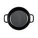 Amazon Basics Round Pre-Seasoned Cast Iron Mini Dutch Oven Pot with Lid and Dual Handles, 2-Quart, Black