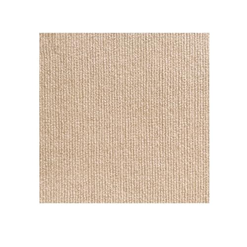 Hiseng Moqueta Adhesiva para el Suelo 30x30cm Losetas de Moqueta Antideslizantes y Resistentes Losetas de Alfombra Autoadhesivas Baldosas Fáciles para Oficina Sala de Estar (10 piezas,Beige)