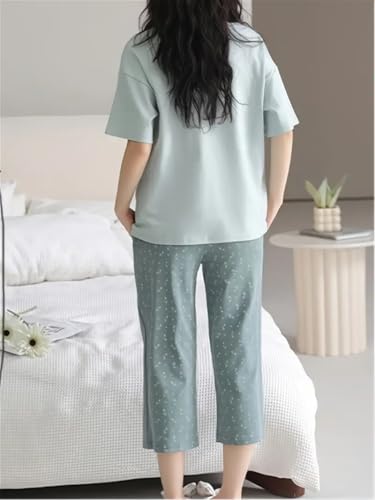 Image of Louis Luxe Womens Korean Night Dress || Full Pyjama Set || Korean Nightsuit || Women Nightwear ||Round Neck Full Sleeve Nightsuit || Loungewear || Everyday Nightdress (ND-17)