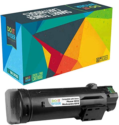 Do it wiser Compatible Toner Cartridge Replacement for Xerox Phaser 6510 6510dn 6510n 6510dni WorkCentre 6515 6515dn 6515dni 6515dnw 6515n 6515nw (Black)