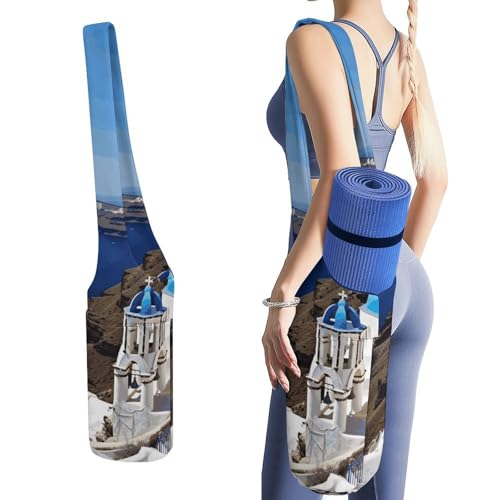 Sac de rangement pour tapis de yoga grand format avec poche bouteille eau