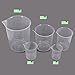 Belinlen 10 Pack Plastic Cylinders and Beakers Set, Including 5 Pack Clear Plastic Graduated Cylinders (10, 25, 50, 100, 250ml) and 5 Pack Plastic Beakers Set (50, 100, 250, 500, 1000ml)