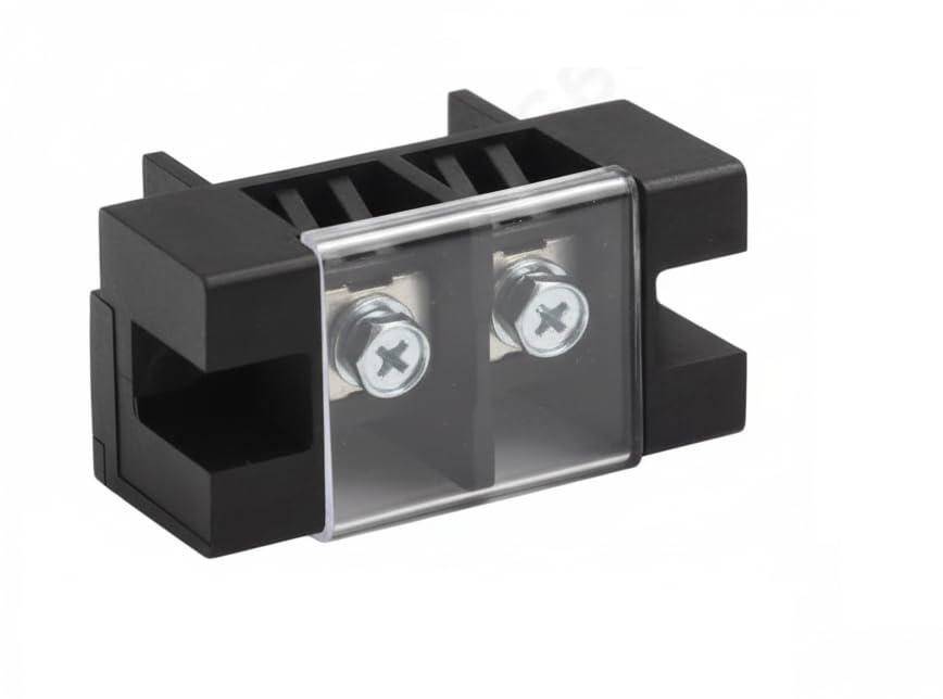 100A Fence Terminal Block – 1 Input 2 Output Power Distribution Block, Heavy Duty Electrical Wire Connector, High Current Terminal for Battery, Inverter, Solar & Automotive Applications (Black)-image-21