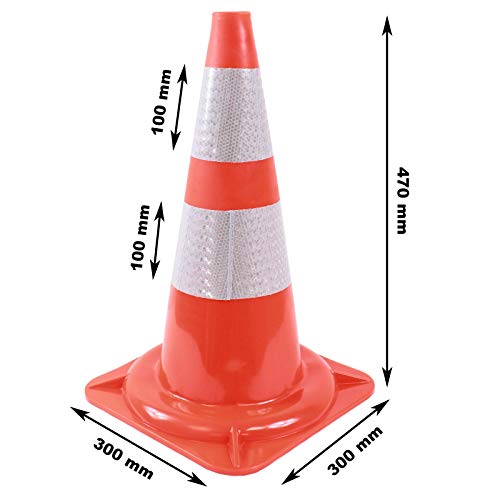 10er Set Warnkegel für Verkehrssicherheit