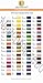 New brothread 64 Spools 1000M (1100Y) Polyester Embroidery Machine Thread Kit for Professional Embroiderer and Beginner