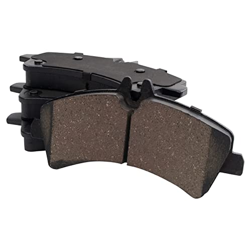 Image of TRQ Rear Brake Pad and Rotor Set Ceramic Solid Rotors Compatible with 2007-2009 Dodge Sprinter 3500 2007-2018 Freightliner 3500 2010-2018 Mercedes-Benz Sprinter 3500